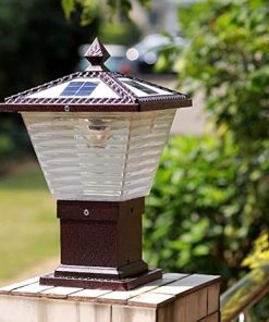Vintage Solar Wall Lights for Outdoor Fence and Garden Decor 2