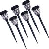 Outdoor Waterproof Solar LED Ground Lights 6-Piece Set Warm White 4