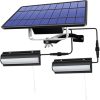 2pcs Solar Lamp Outdoor Post Light Column Pillar Lantern, Solar Powered Bollard Lamps Pillar Lighting Fixture, Outside Table Column Light for Gate Porch Patio Driveway 4