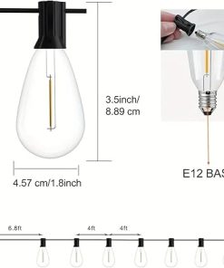 100 Foot S14 LED Outdoor String Lights for Backyard and Garden 2