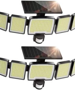 UME Solar Outdoor Lights 620 LED 4500LM Waterproof Motion Sensor 2 Pack 2