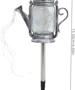 Elegant Solar Jar Lamps 2 Pack Weatherproof Outdoor Garden Lights 2