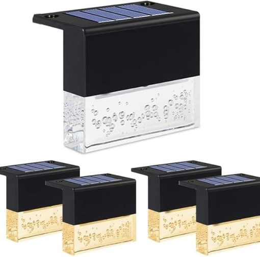 Solar Powered Outdoor Stairs Lamp Waterproof Garden Pathway Lights - Image 2
