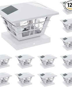 Solar Post Cap Lights for 4×4 and 5×5 PVC Vinyl Outdoor Use
