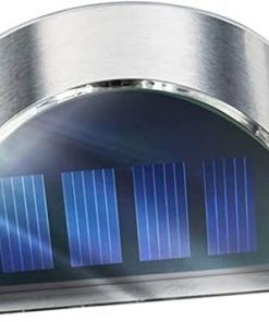 DOITOOL 12 Pack Solar Fence Post Lights Outdoor Security Wall Lamp 2