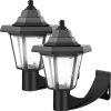 Solar Pathway Lights 2 Pack Waterproof Garden Lights with RGB Flame 3