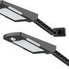Techko SSL-302 Solar Wall Light Dual Direction Amber White Black 4