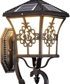 Bright Waterproof Solar Wall Lantern for Garden and Villa Lighting