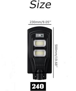 240W LED Solar Street Light Waterproof Wall Lamp with PIR Motion Sensor 2