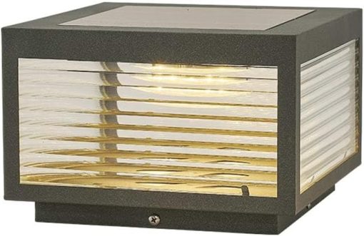 Modern Solar LED Outdoor Post Light Waterproof Garden Landscape Lamp