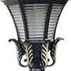 Retro Rainproof Post Lantern for Garden Patio Outdoor Lighting 4