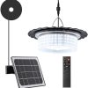 Solar Powered Ceiling Light with 244 Modes for Shed and Garage