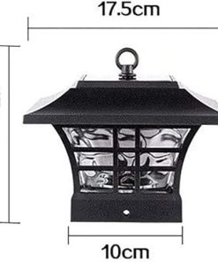 Solar-Powered LED Square Aluminum Outdoor Waterproof Garden Light 2