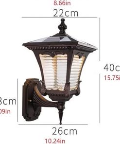 European Solar Wall Lights Waterproof Outdoor LED Garden Lamp 2
