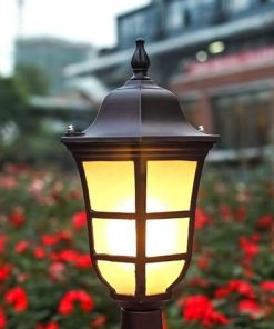 American Style Outdoor Lamp Post Light for Garden Pathway Use 2