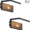 Solar Outdoor Lights Set of 2 Rechargeable LED Lanterns with Hooks 3