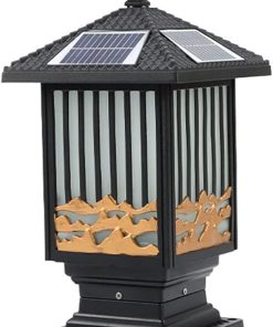 Solar Powered Fence Post Lights for Garden and Outdoor Decoration