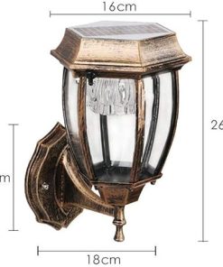 Motion Sensor Solar Wall Lamp High Brightness Outdoor Waterproof LED 2
