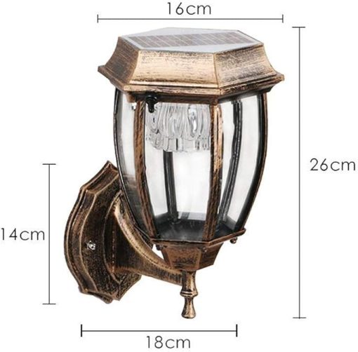 High Brightness Solar Motion Sensor Wall Light for Outdoor Use - Image 2