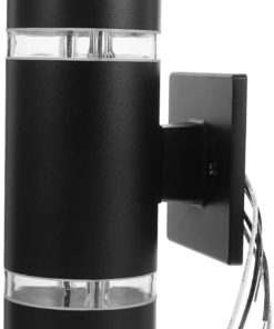 DOITOOL 2-Head LED Solar Wall Lamp for Outdoor Patio and Garden