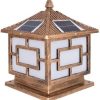 Modern Solar Column Light LED Outdoor Post Fixture for Garden Use 4