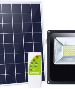 40W Dual Color LED Solar Flood Light Outdoor Waterproof Adjustable