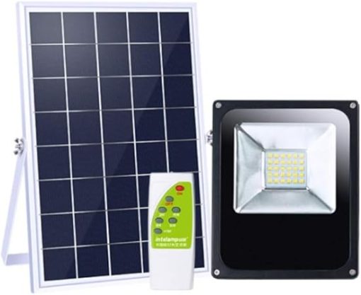 40W Dual Color LED Solar Flood Light Outdoor Waterproof Adjustable