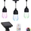 Solar Torch Light 4 Pack 96 LED Waterproof Garden Pathway Lights 4