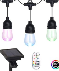 21FT Solar Powered Color Changing String Lights for Outdoor Use