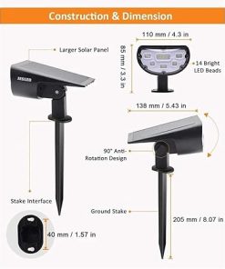 Outdoor Solar Garden Lights for Landscape and Lawn Decor 2
