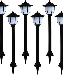 Energy Efficient Solar Lamps for Gardens – 6 Pack LED Lighting