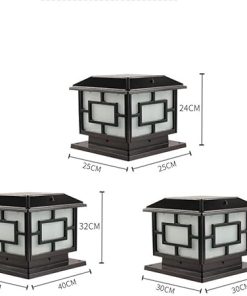 Vintage Solar Post LED Lights for Garden Villa and Outdoor Spaces 2