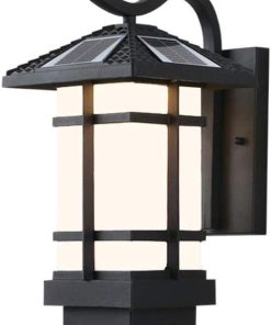 Creative Bright Solar Wall Sconce Waterproof Outdoor LED Lantern