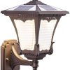 Solar LED Waterproof Garden Post Light for Outdoor Courtyard Decor 3