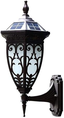 Solar Wall Light Sconce Victoria Retro Waterproof LED Outdoor Lantern