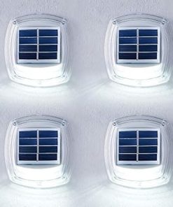 Outdoor Solar Bulkhead Lights for Decks and Patios Pack of 4