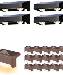 SOLPEX Outdoor Solar Deck Lights 16 Pack Waterproof Color Changing