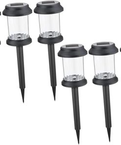 Solar Step Lights 6 Pack Waterproof LED Outdoor Garden Stake Lights
