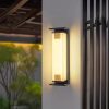 Flickering Flames Solar Powered Lights Outdoor, Waterproof 12LED Bamboo Solar Torch Lights Landscape Garden Decorative Lighting (4PCS) 3