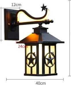 Simple Waterproof Wall Sconce for Outdoor Balcony and Corridor Lighting 2