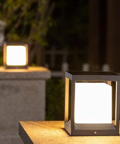Waterproof Outdoor Solar Column Lamp for Garden and Yard Lighting 2