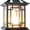 Waterproof Solar Lamppost Outdoor Pillar Lamp for Courtyard Garden