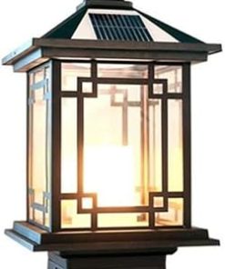 Waterproof Solar Lamppost Outdoor Pillar Lamp for Courtyard Garden