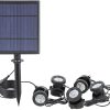 3pcs Solar Powered LED Spotlights Bright RGB Color Changing Lights 3