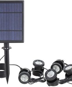 Solar Powered RGB Spotlights Super Bright Outdoor LED Landscape Lamps