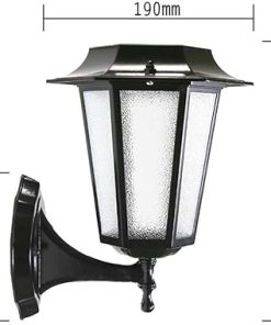 Retro Vintage Solar LED Wall Lamp for Outdoor Waterproof Lighting 2
