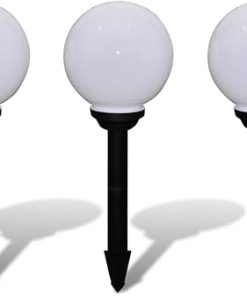 Solar LED Garden Path Lights 3pcs Motion Sensor Spotlights 2