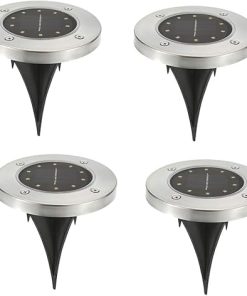 Kohara Solar Powered Ground Light 20 LED Landscape Lighting 4 Pack