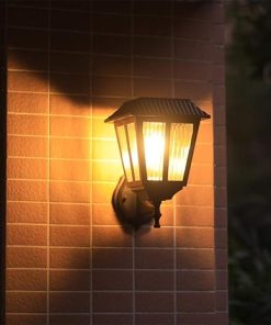Retro Solar Wall Light Sconce Outdoor LED Lantern IP54 Waterproof 2