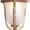 Outdoor Post Lights Copper Glass Lamp European Style Column Fixture 3